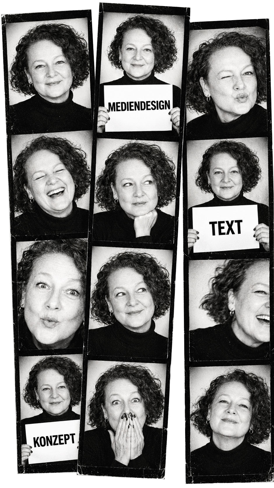 Claudia Carius präsentiert ihre Angebote in Mediendesign, Text und Konzept.